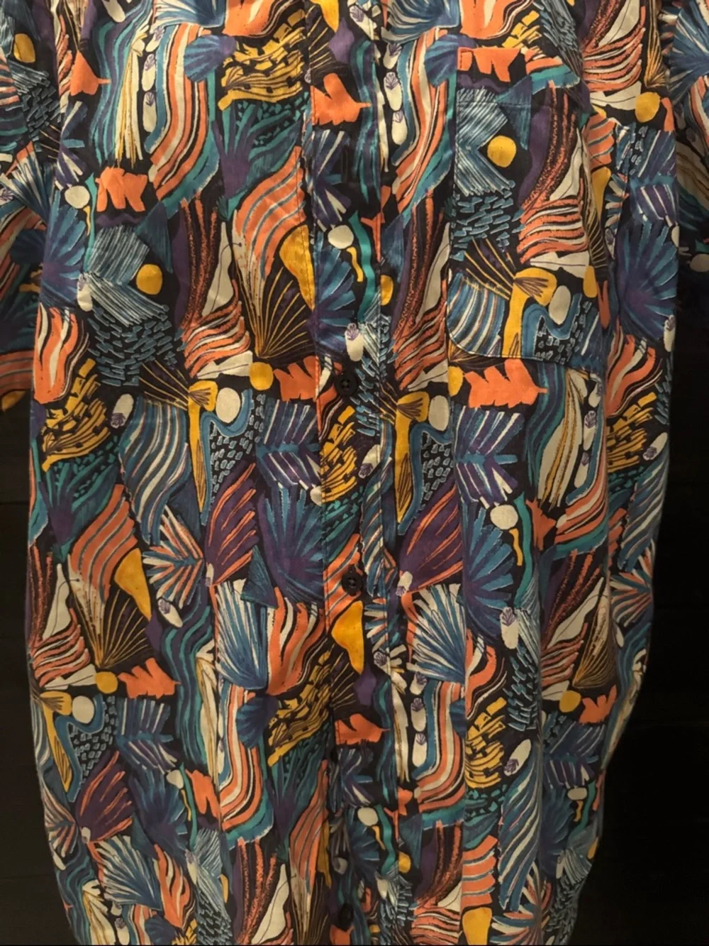 Patagonia Go To Shirt Joy Pitch Floral Button Down Organic Cotton Men’s XL